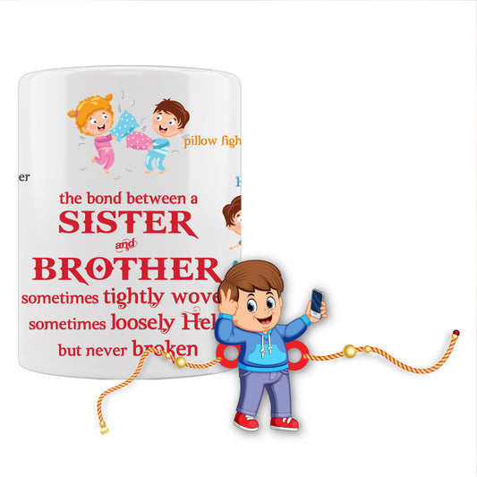 Selfiewala Bhai Rakhi For Brother With Mug