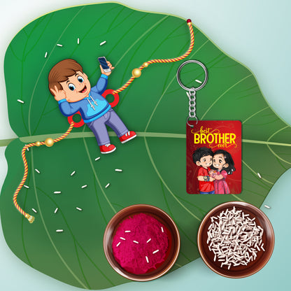 Selfiwala BHAI Rakhi For Brother with Mega Combo