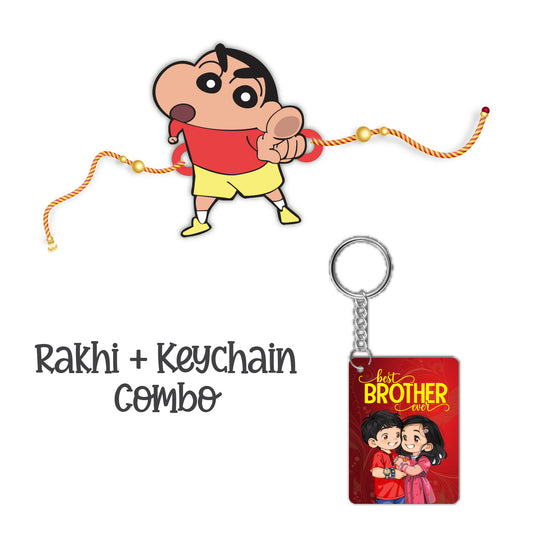 Shinchan Rakhi For Brother  With  Keychain