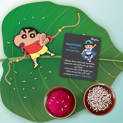Shinchan Rakhi With Brother Is Superhero Fridge Magnet