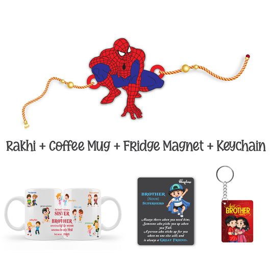 Spiderman Rakhi For Brother  with Mega Combo