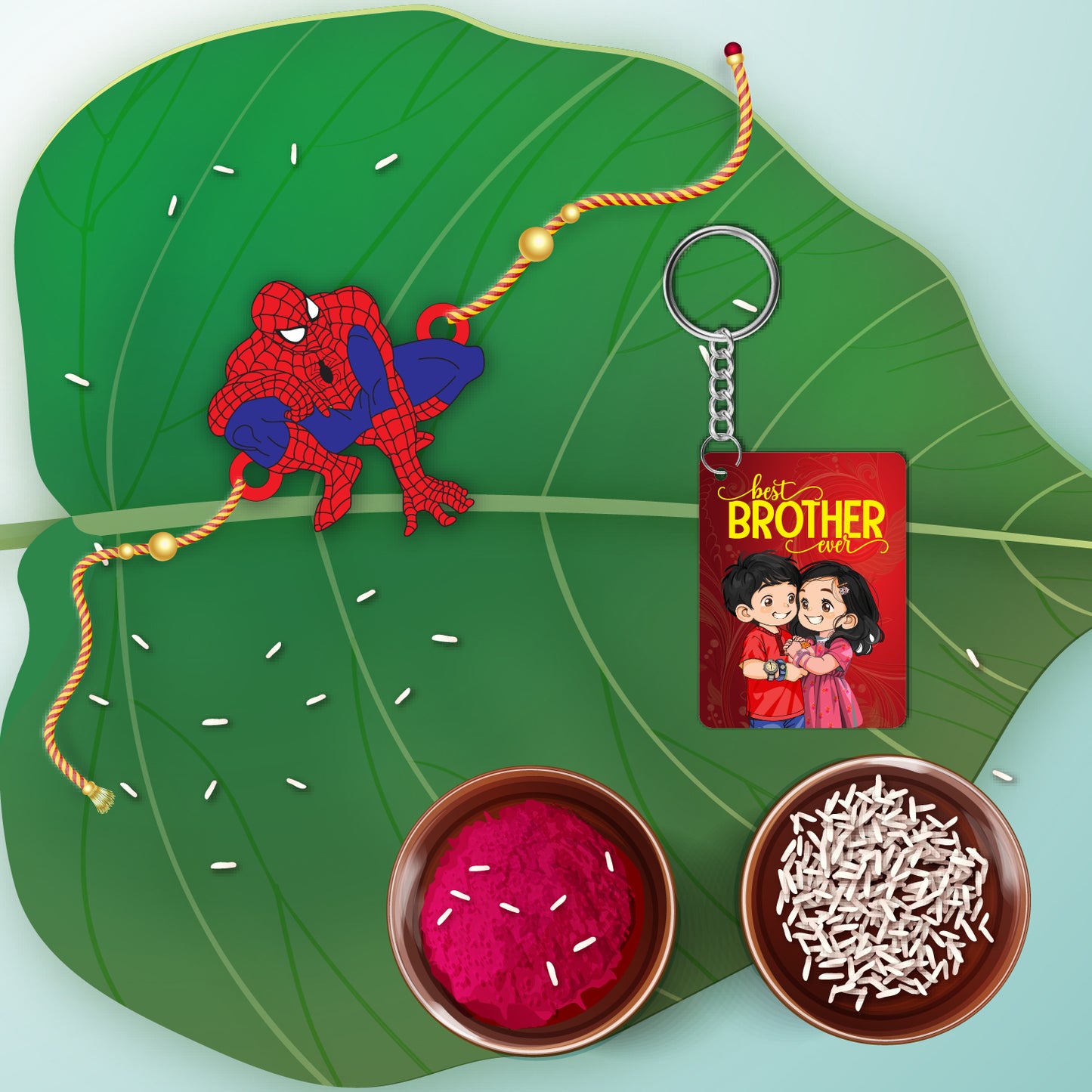 Spiderman Rakhi For Brother  with Mega Combo
