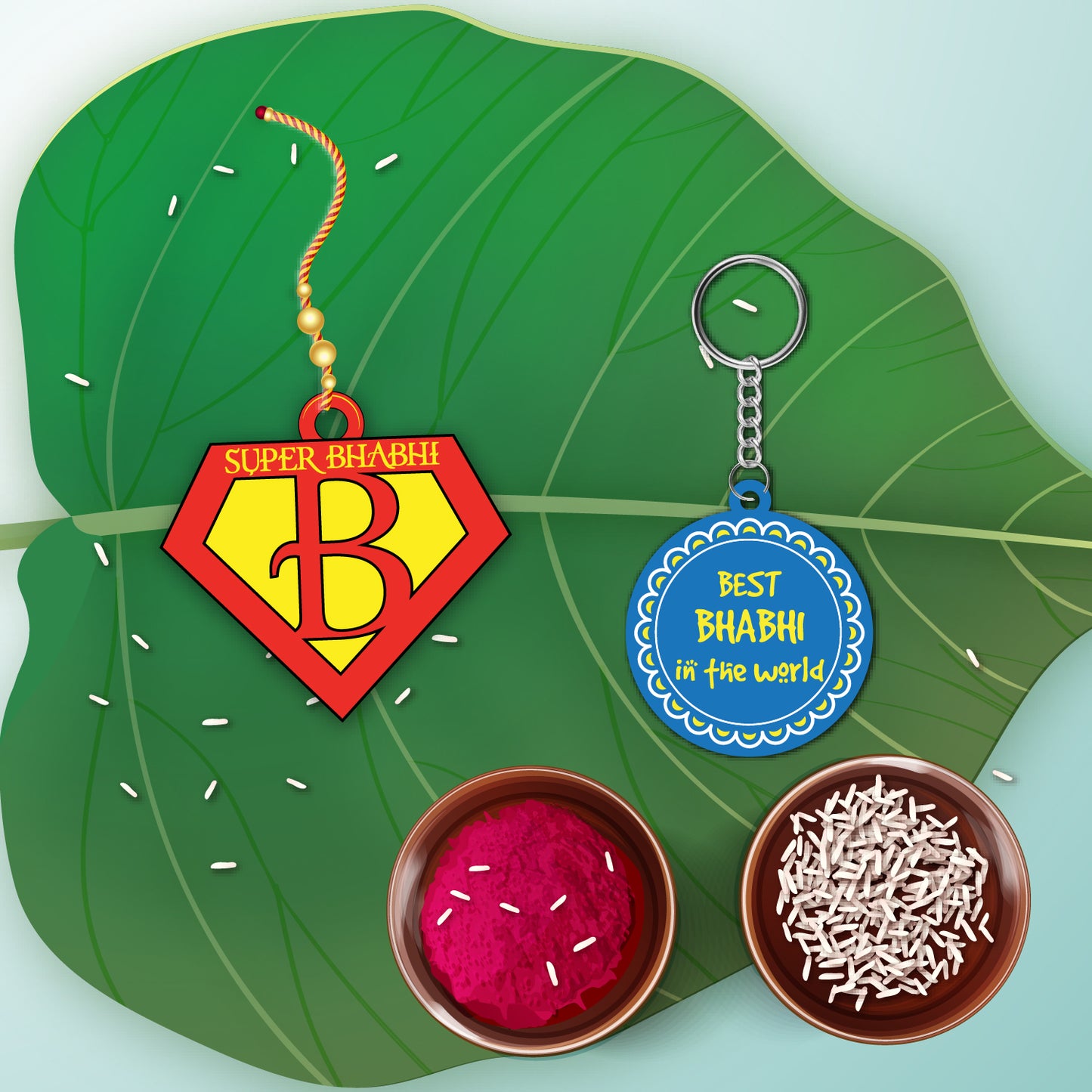 Super Bhabhi Lumba Rakhi For Sister In Law with Mega Combo