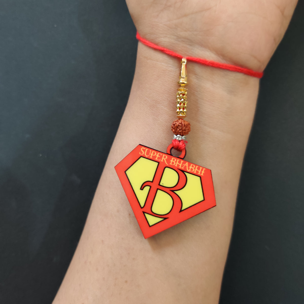 Super Bhabhi Lumba Rakhi For Sister In Law with Mega Combo – Couple Theme Rakhi | Bhai Please