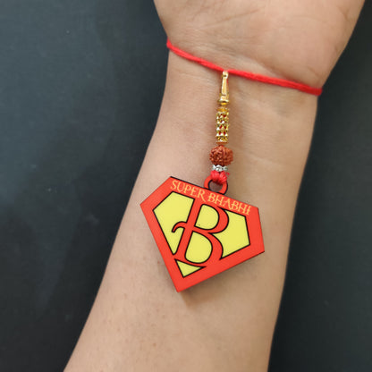 Super Bhabhi Lumba Rakhi For Sister In Law with Mega Combo – Couple Theme Rakhi | Bhai Please