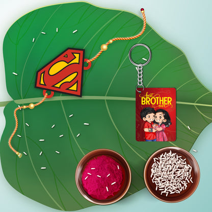 Superman Rakhi  For Brother  with Mega Combo
