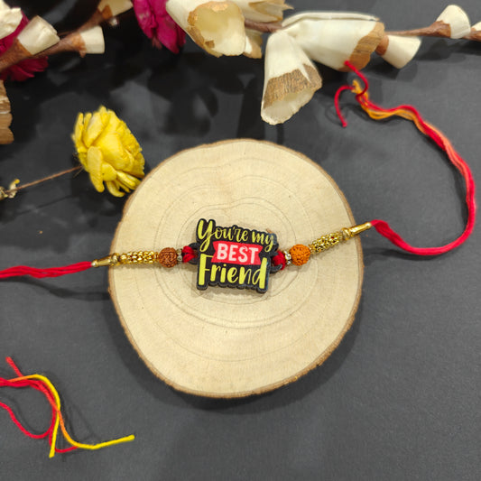 You Are My Best Friend Wooden Rakhi – message Rakhi for brother