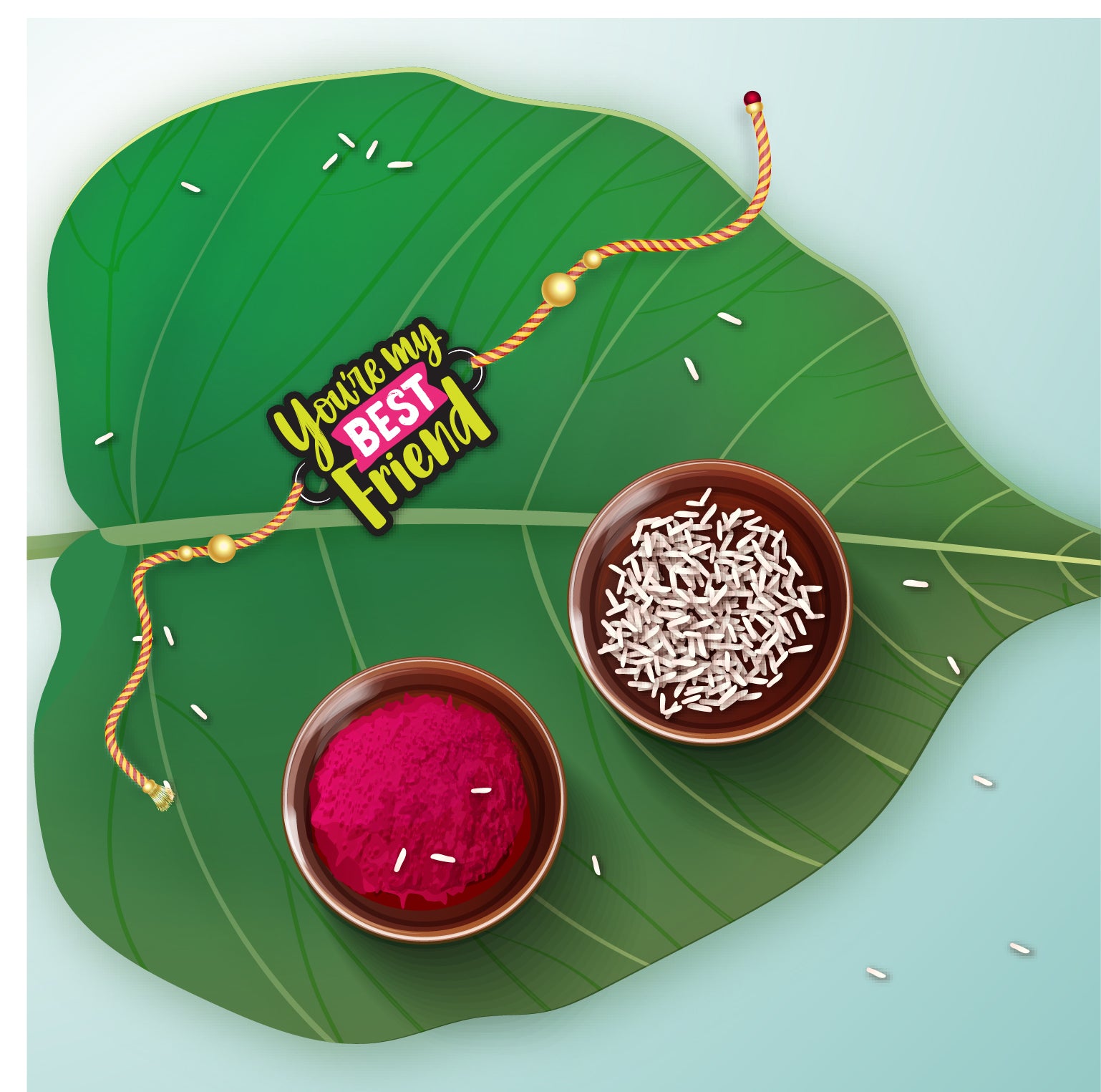 You are my best Wooden Rakhi