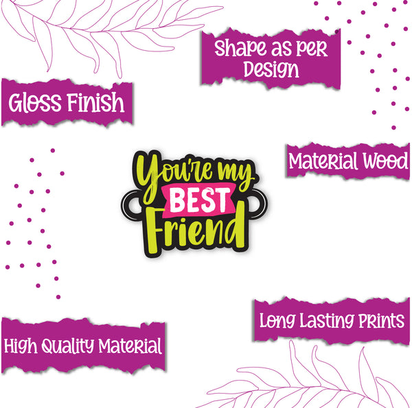 Cute message Rakhi for Raksha Bandhan – wooden finish