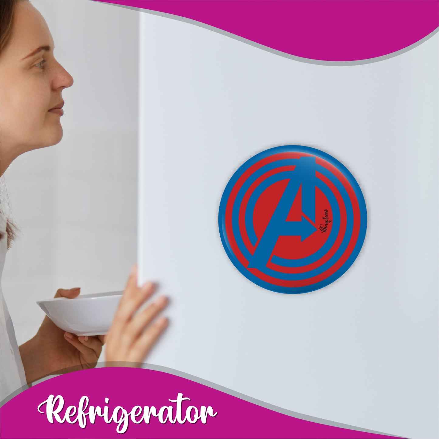Avengers Round Fridge Magnet