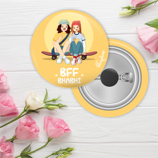 Bff Bhabhi Round Fridge Magnet