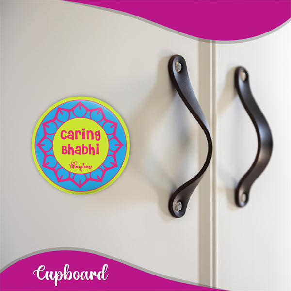 Caring Bhabhi Round Fridge Magnet