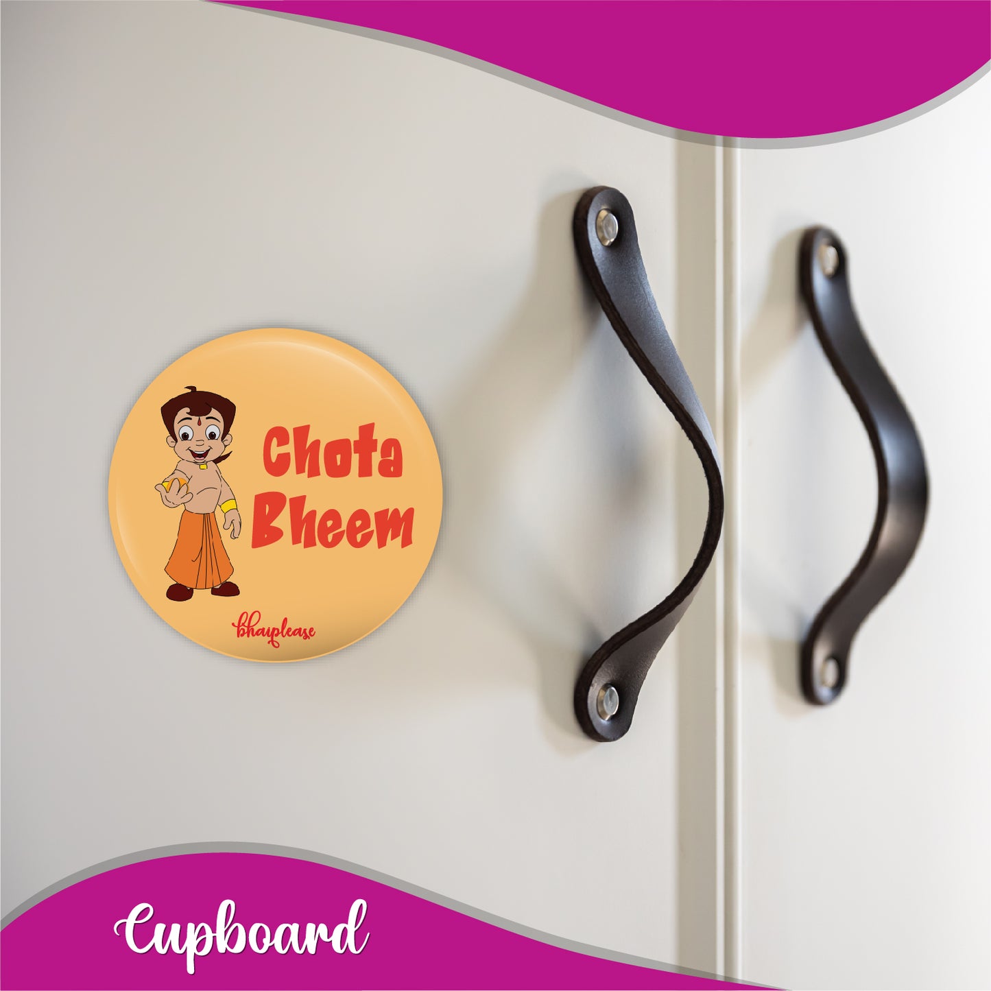 Chota Bheem Round Fridge Magnet