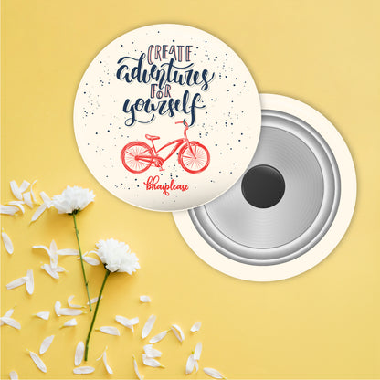Create Adventures Round Fridge Magnet