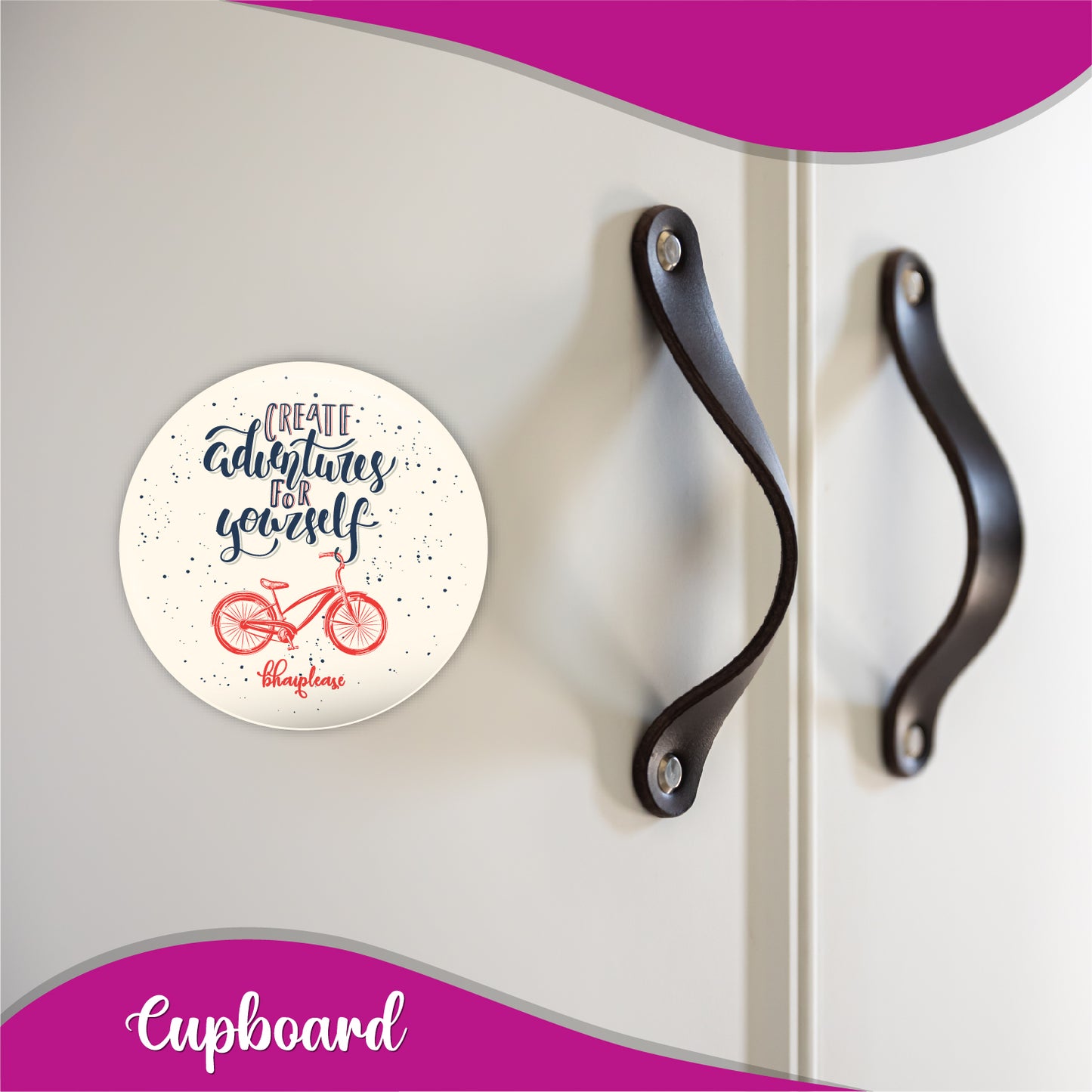 Create Adventure For Yourself Round Fridge Magnet
