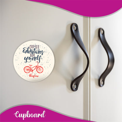 Create Adventure For Yourself Round Fridge Magnet