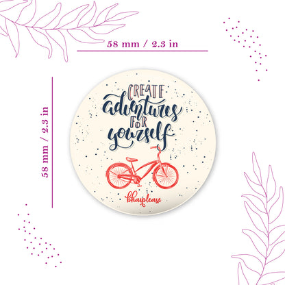 Create Adventure For Yourself Round Fridge Magnet