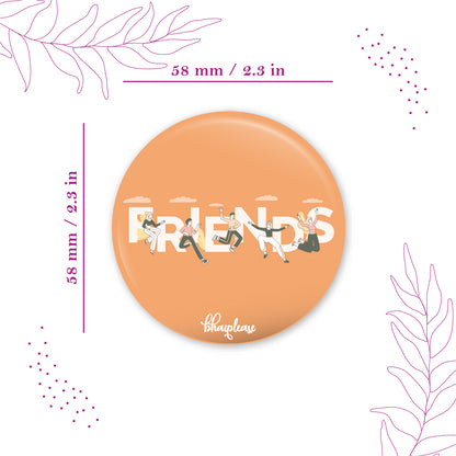 Friends Round Fridge Magnet