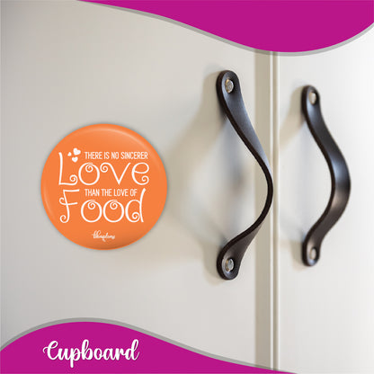 Love Food Round Fridge Magnet