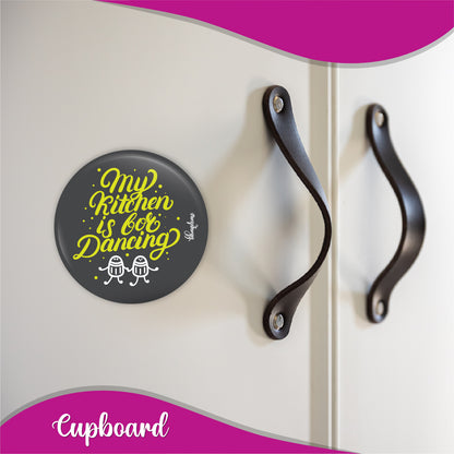 My Kitchen is for Dancing Round Fridge Magnet