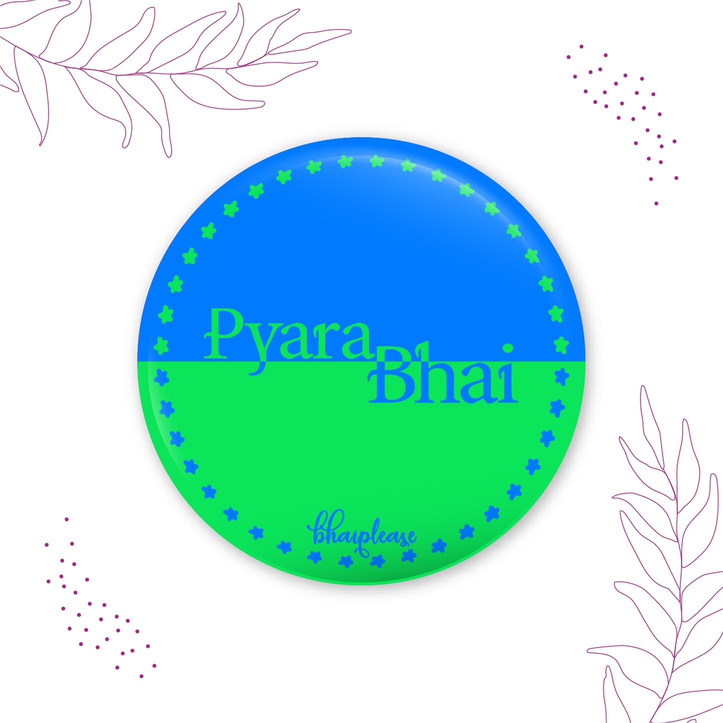 Pyara Bhai Round Fridge Magnet