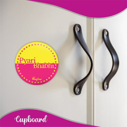 Pyari Bhabhi Round Fridge Magnet