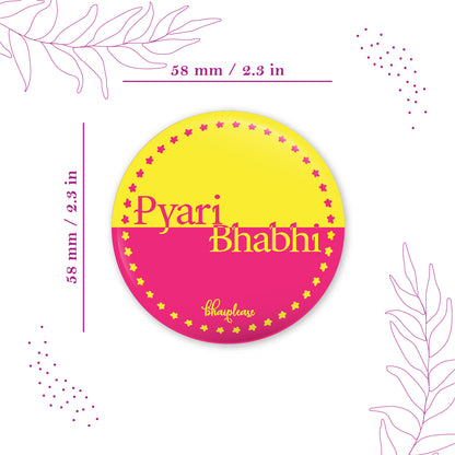 Pyari Bhabhi Round Fridge Magnet