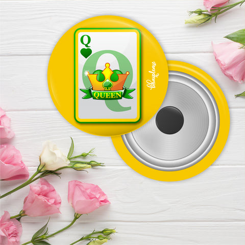 Queen Round Fridge Magnet