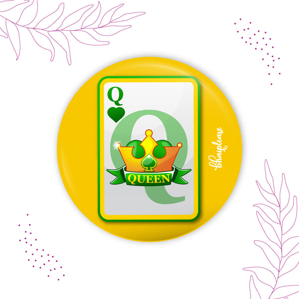 Queen Round Fridge Magnet