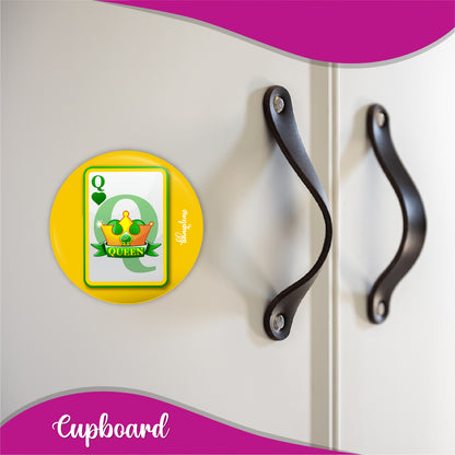 Queen Round Fridge Magnet