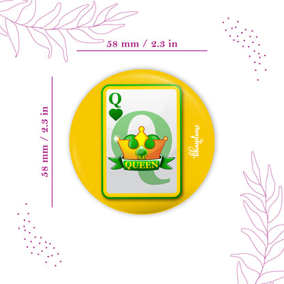 Queen Round Fridge Magnet