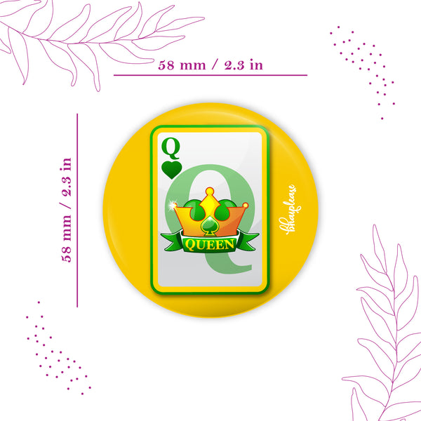 Queen Round Fridge Magnet