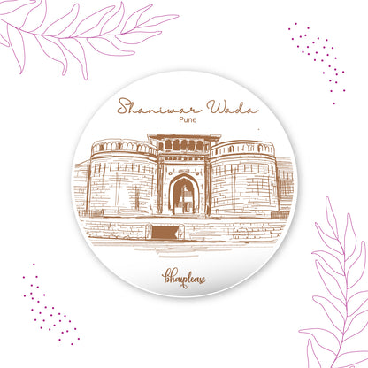 Shaniwar Wada Round Fridge Magnet