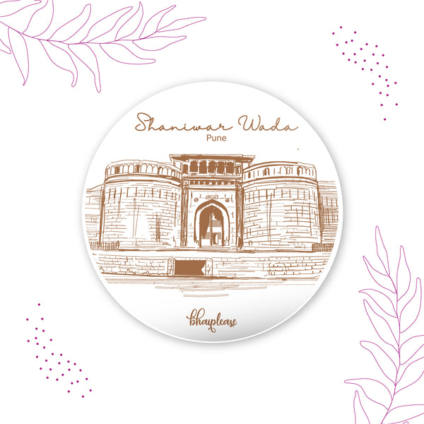 Shaniwar Wada Round Fridge Magnet