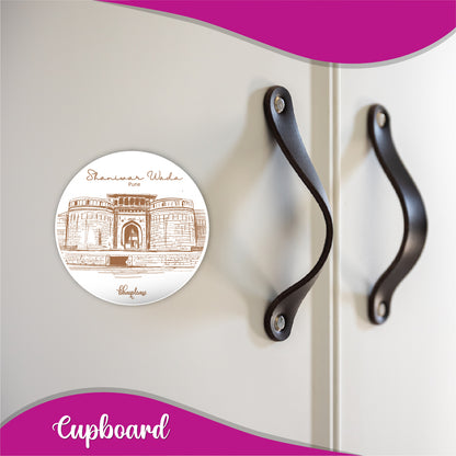 Shaniwar Wada Round Fridge Magnet