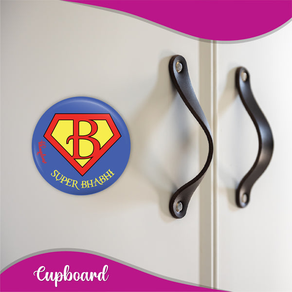 Superwomen Bhabhi Round Fridge Magnet