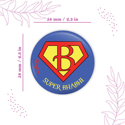 Superwomen Bhabhi Round Fridge Magnet