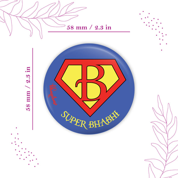 Superwomen Bhabhi Round Fridge Magnet