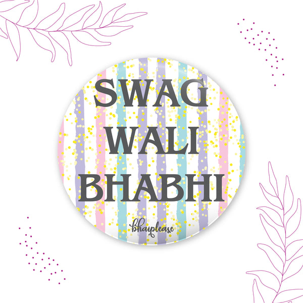 Swag wali bhabhi Round Fridge Magnet