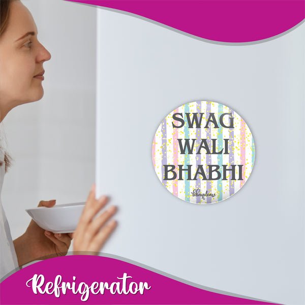 Swag wali bhabhi Round Fridge Magnet