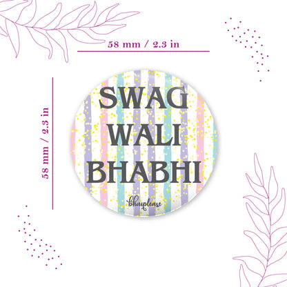 Swag wali bhabhi Round Fridge Magnet