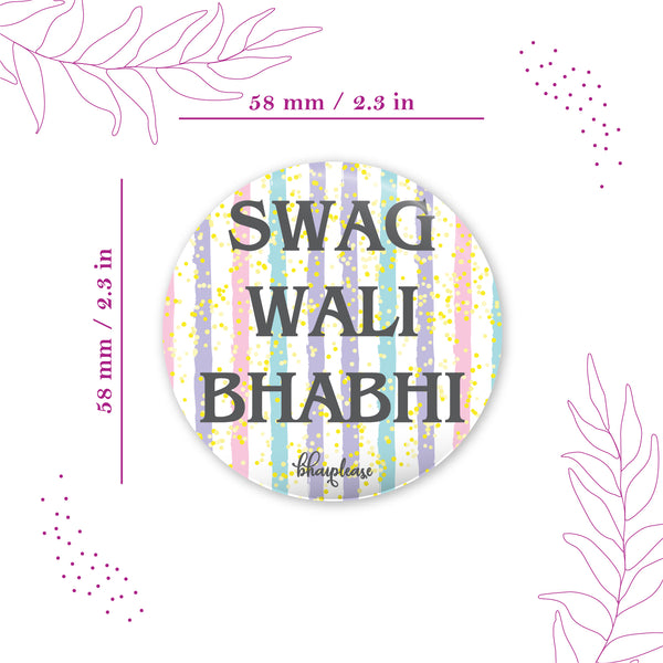 Swag wali bhabhi Round Fridge Magnet
