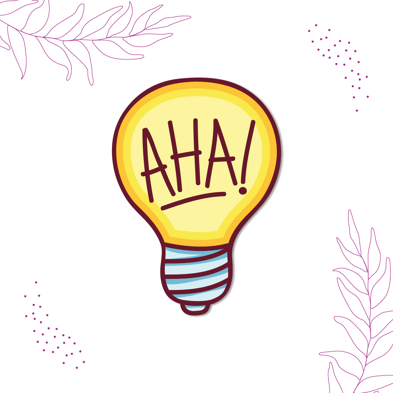 Aha Bulb design fridge magnet India