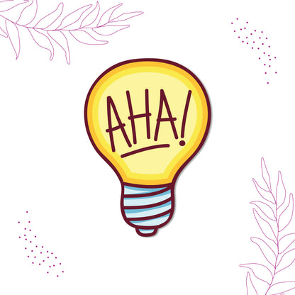 Aha Bulb design fridge magnet India