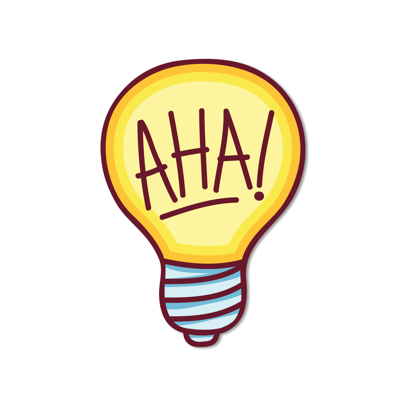 Aha Bulb themed quirky fridge magnet India