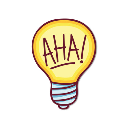 Aha Bulb themed quirky fridge magnet India