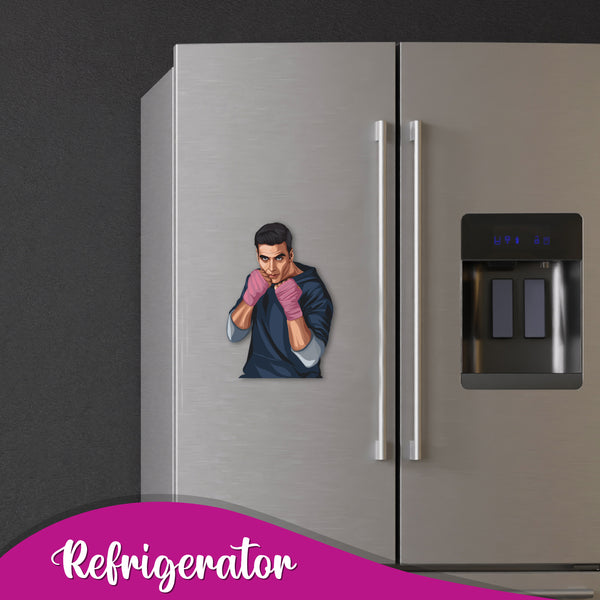 Akshay Kumar Wooden Fridge Magnet