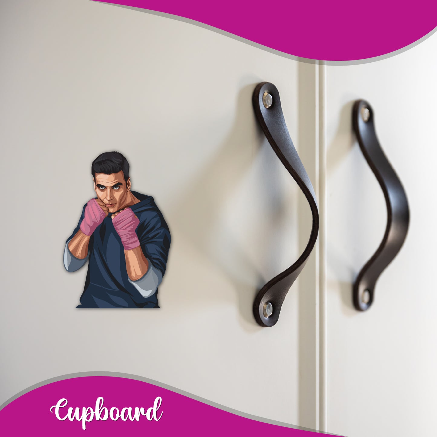 Akshay Kumar Wooden Fridge magnet