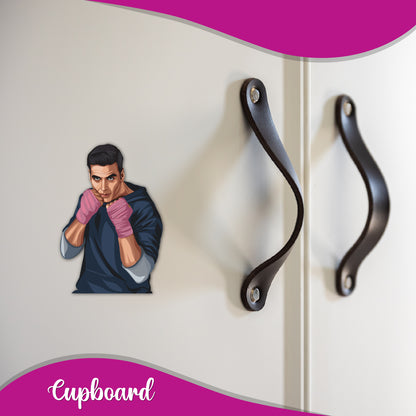 Akshay Kumar Wooden Fridge magnet
