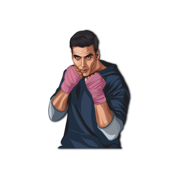 Akshay Kumar Wooden Fridge Magnet